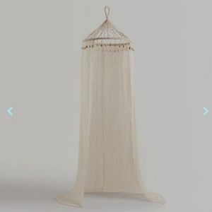 FINAL World Market Boho Sheer Macrame Canopy